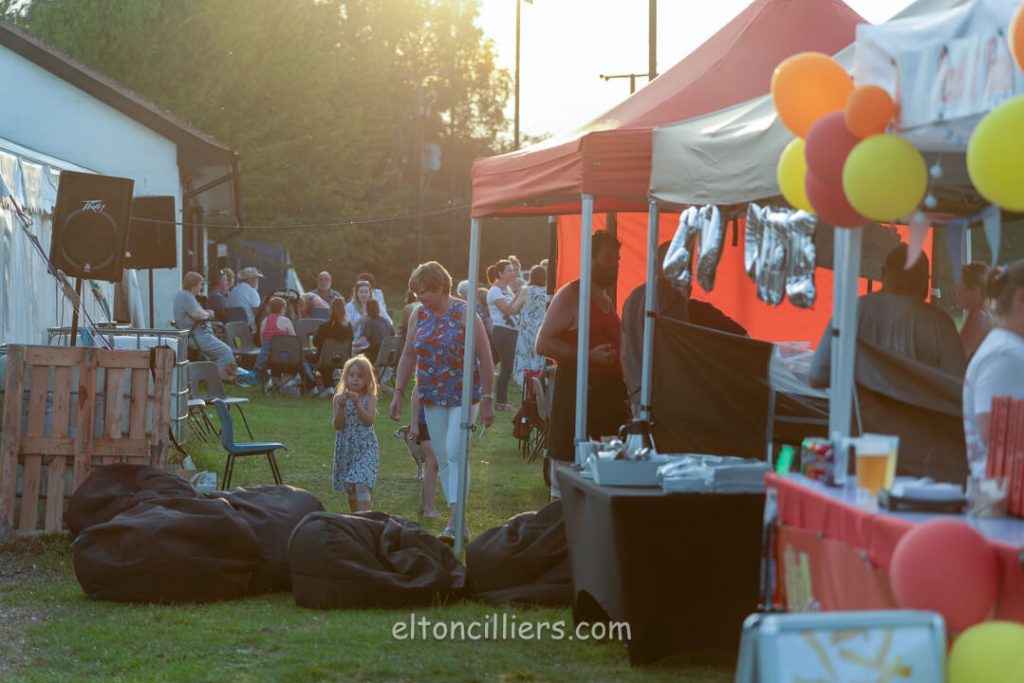 Event at sunset