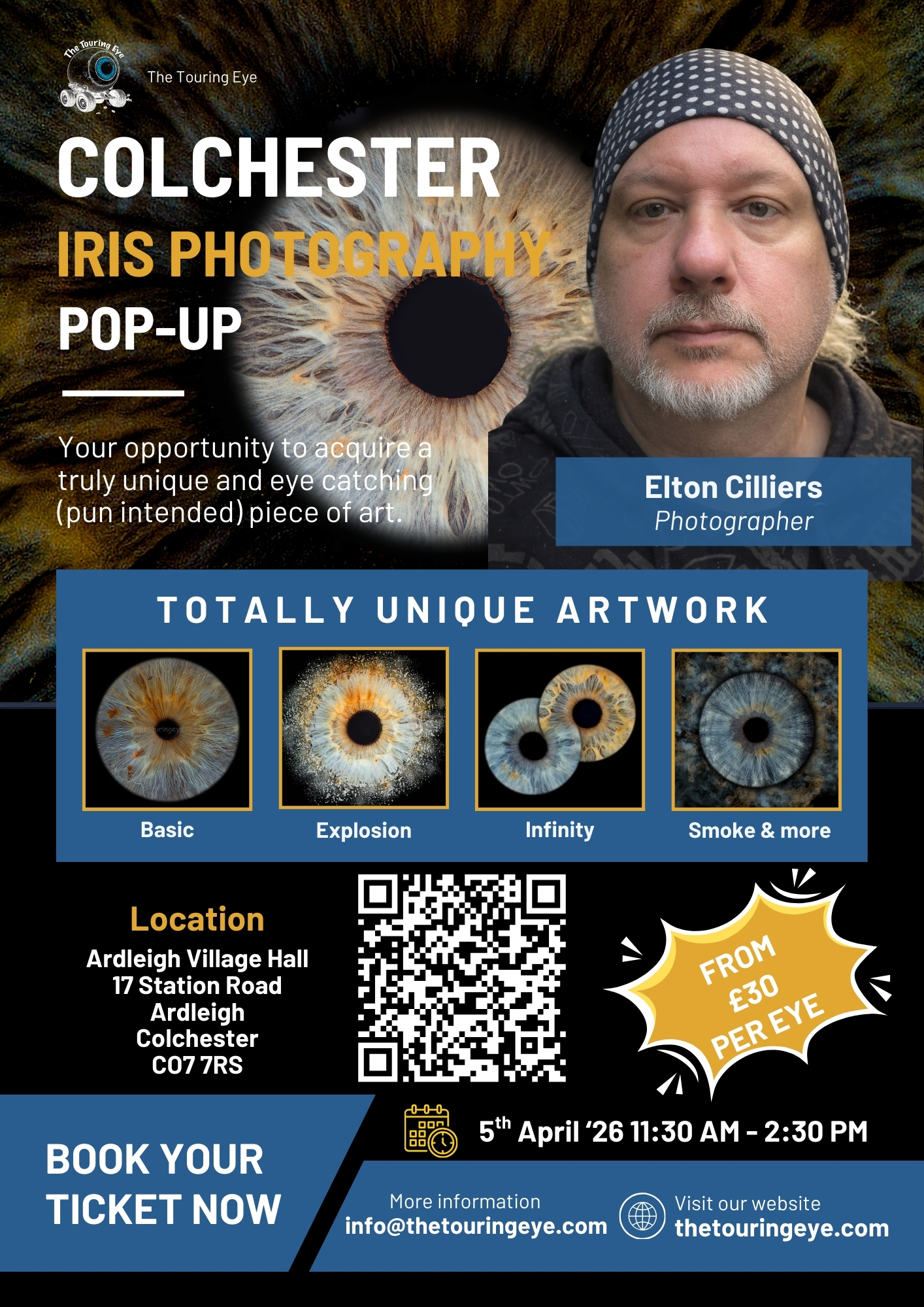 Colchester, Essex Eye Photography Pop-Up, 05-04-26