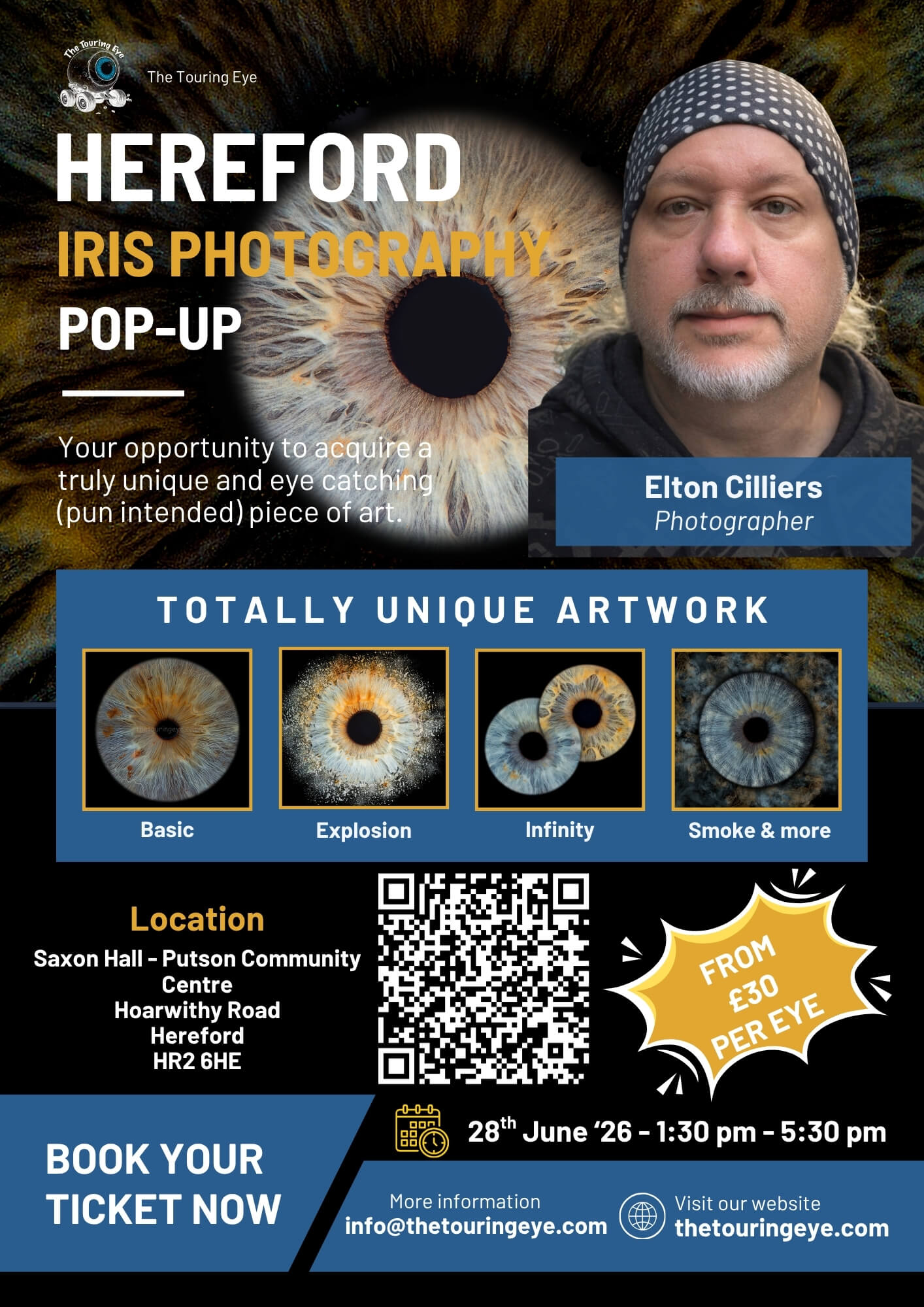 Hereford, Herefordshire, Iris Eye Photography Pop-Up, 28-06-26