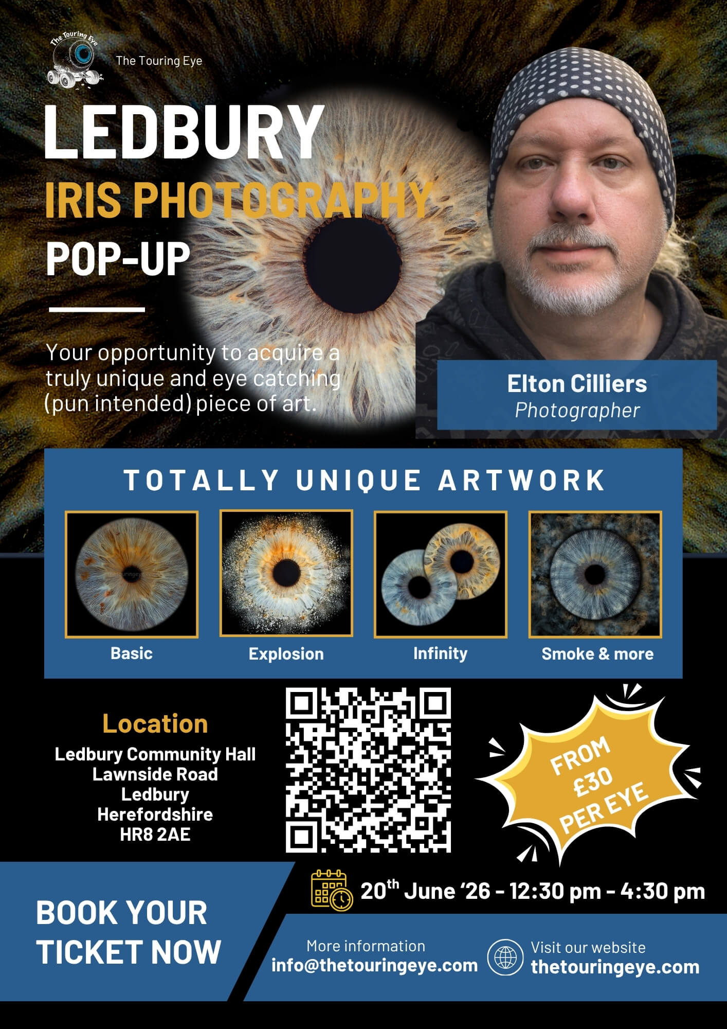 Ledbury, Herefordshire Iris Eye Photography Pop-Up, 20-06-26
