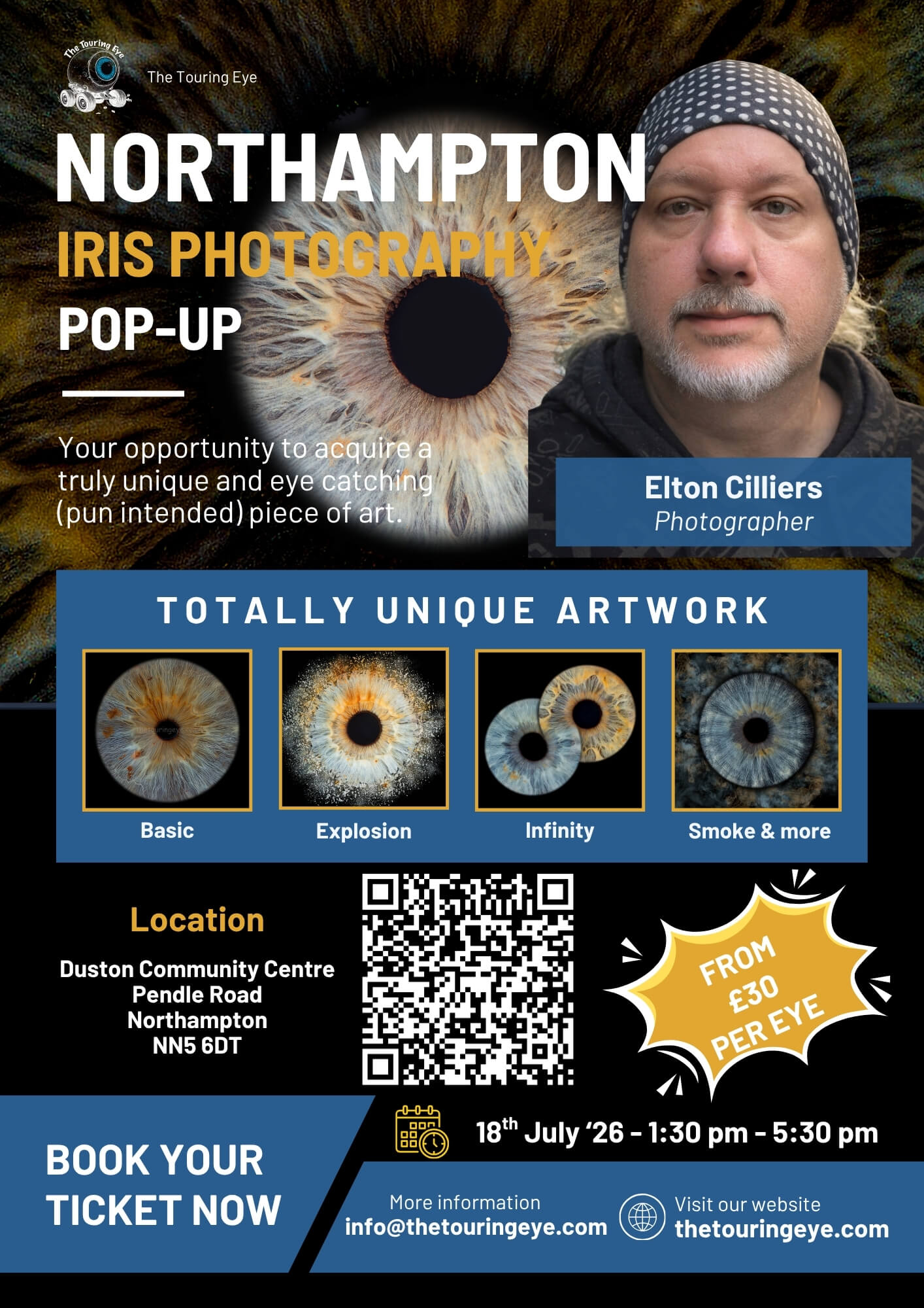 Northampton, Northamptonshire, Iris Eye Photography Pop-Up, 18-07-26