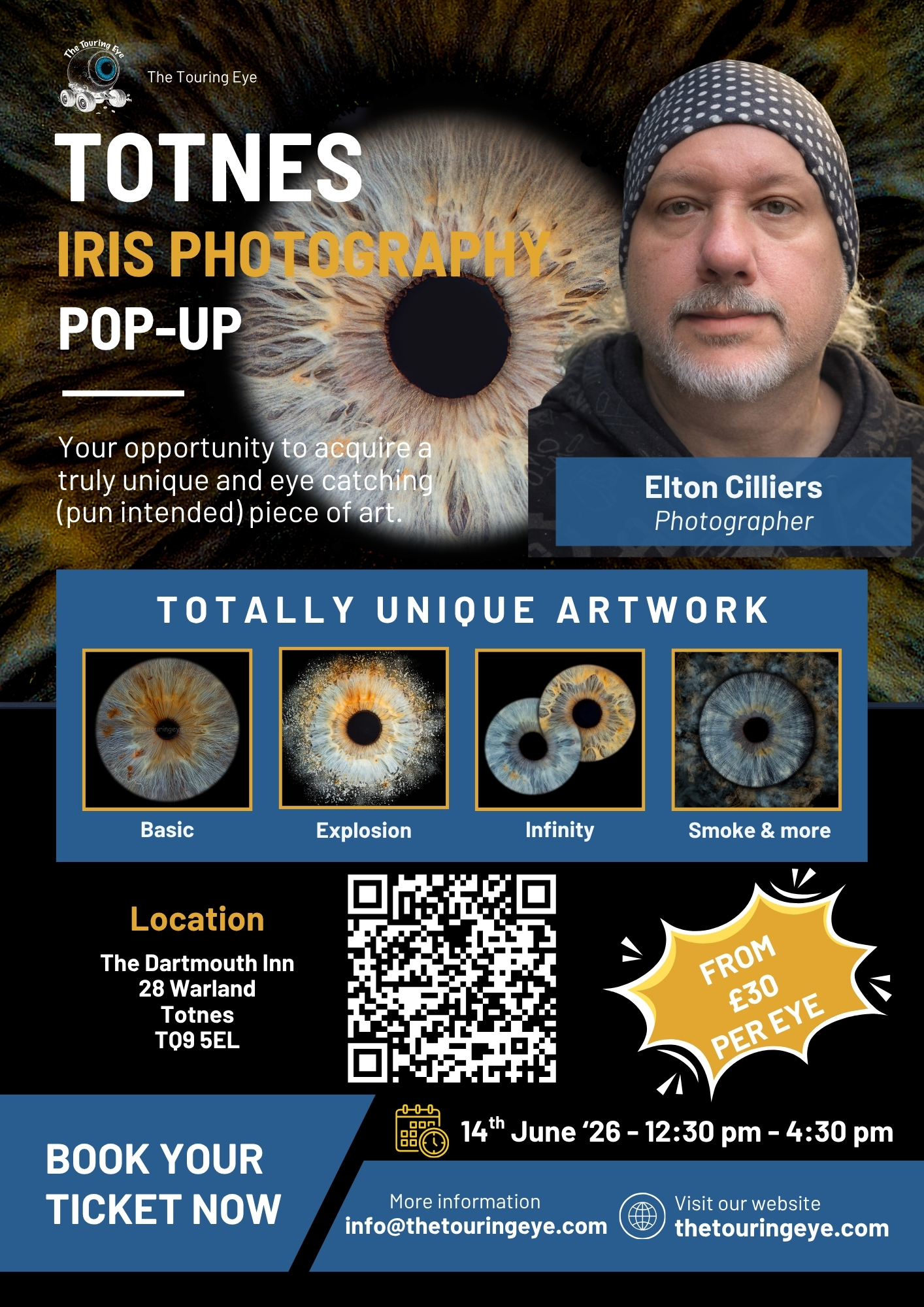 Totnes, Devon, Iris Eye Photography Pop-Up, 14-06-26