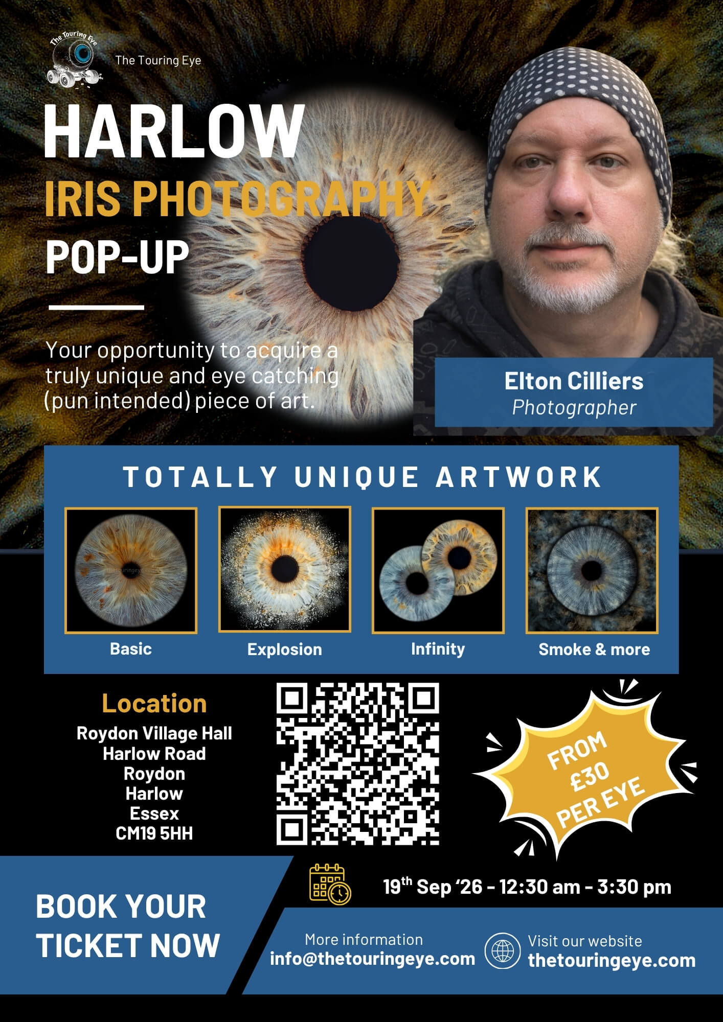 Harlow, Essex, Iris Eye Photography Pop-Up, 19-09-26