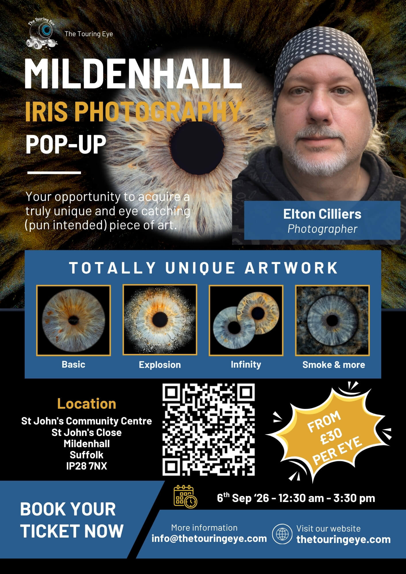 Mildenhall, Suffolk, Iris Eye Photography Pop-Up, 06-09-26