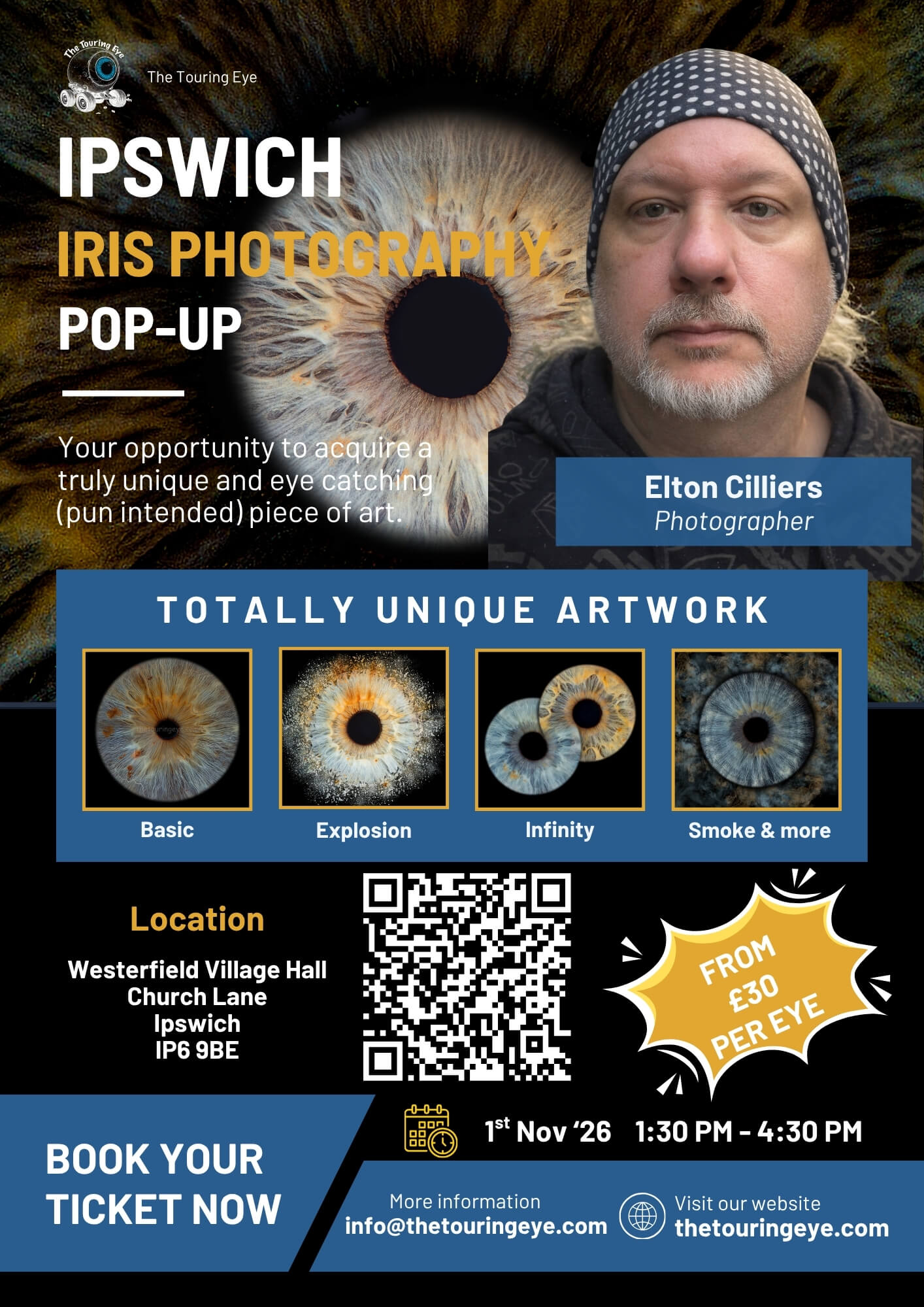 Ipswich, Suffolk, Iris Eye Photography Pop-Up, 01-11-26